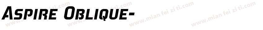 Aspire Oblique字体转换